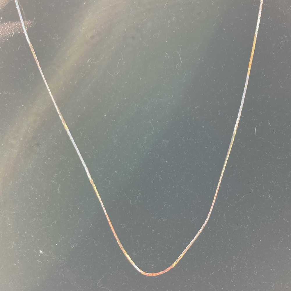 Goldtone S link chain necklace 30” long